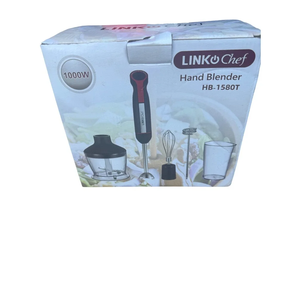 LINKChef HB-1580T 1000W Immersion Hand Blender Set New Sealed in Box
